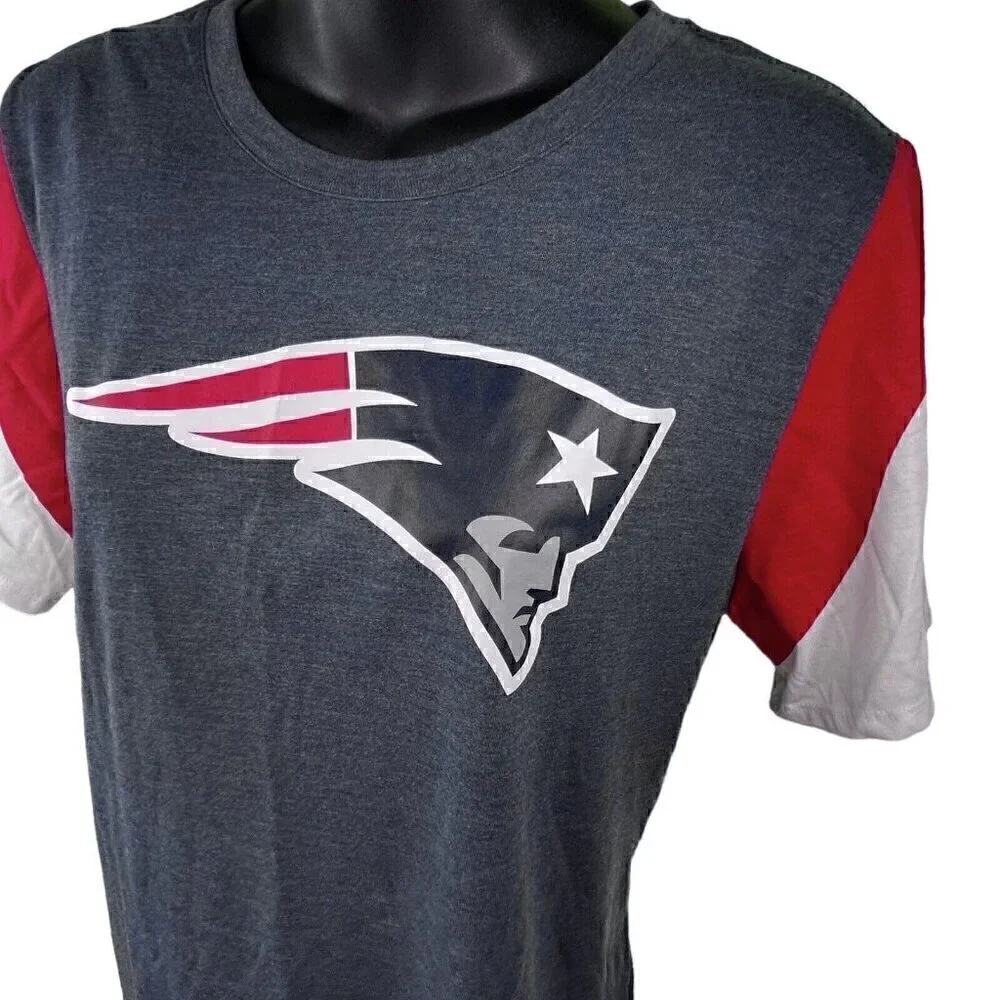 New England Patriots The Nike Tee NFL Team Apparel Women’s L Heather Navy